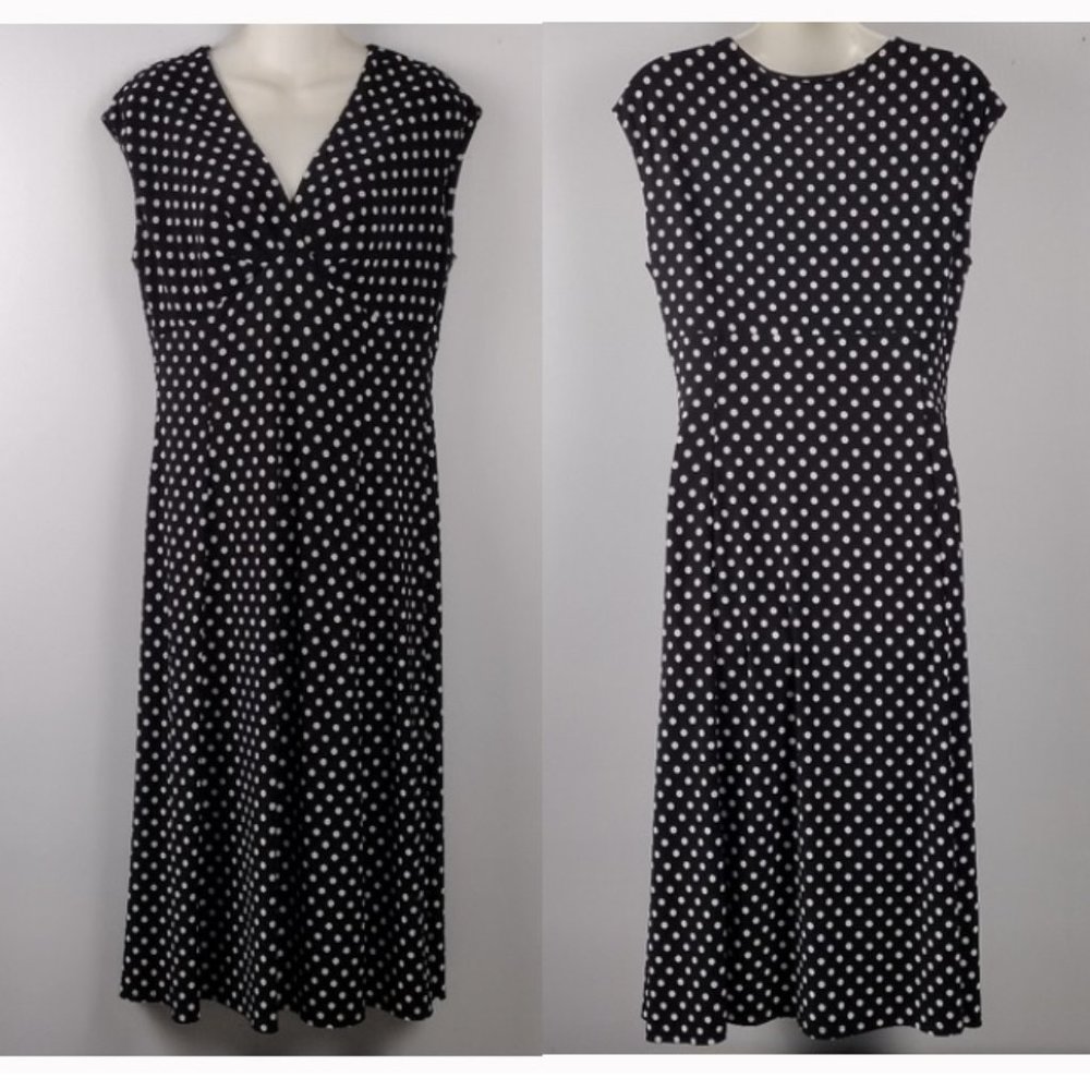 Chaps Polka Dot Dress - Picture 8 of 8